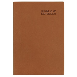 ежедневник а5 недатиров. 160л обложка кож.зам. коричневая