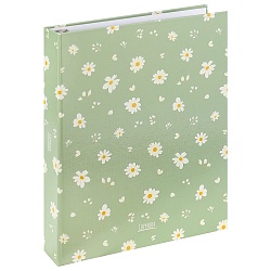 тетрадь на кольцах  80л  "цветочный паттерн-15"