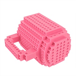 кружка-конструктор 400мл розовая (уценка)