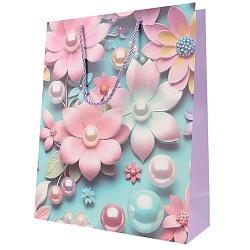 пакет подарочный 26*32*10см  "цветы"