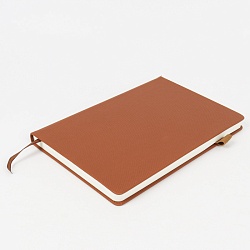 ежедневник а5 недатиров. 180л обложка кож.зам. коричневая