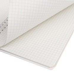 Блокнот 15,5*20,5см 60л на спирали в клетку "Жёлтый мотоцикл"