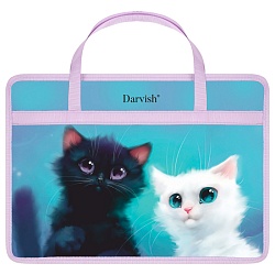 папка детская с ручками "два котёнка"