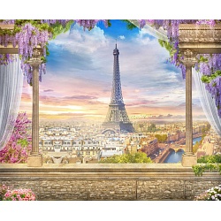 алмазная живопись  40*50см  эйфелева башня