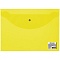 папка-конверт на кнопке а5 "brauberg" прозрачная желтая 180мкм