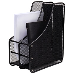 лоток вертикальный 2 отделения металлический 