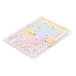 Блокнот 10,5*14,8см 80л на кнопке в клетку "Макаруны"