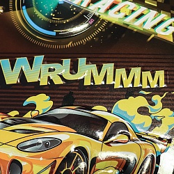 Блокнот 15,5*21см 80л на спирали в клетку "Гонки"