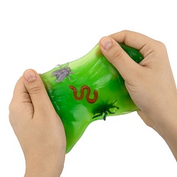 слайм слизь с фигурками, насекомые, 200 г, ассорти 6 видов, jolly jot