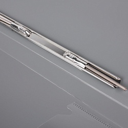 папка с пружинным скоросшивателем и карманом а4 серая