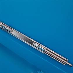 папка с пружинным скоросшивателем и карманом а4 синяя