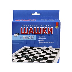 шашки + поле 28,5*28,5см