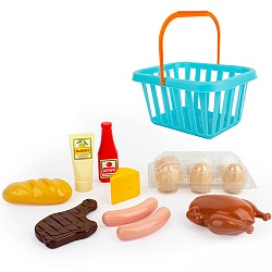 игровой набор "вкусные покупки" в корзинке