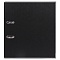 папка-регистратор  а4 7,5 см чёрная с серой окантовкой