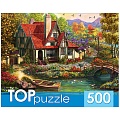 Пазлы  500 элементов Домик у пруда