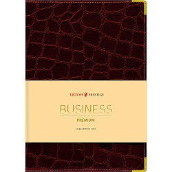 ежедневник недатированный  а6 152л grand croco бордо обложка искусств. кожа, золотой срез