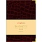 ежедневник недатированный  а6 152л grand croco бордо обложка искусств. кожа, золотой срез