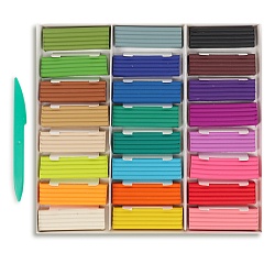 пластилин 24цв "darvish" 480г со стеком