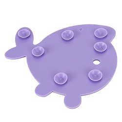 набор антискользящих мини-ковриков на присосках "морские жители" 4 шт. пастель