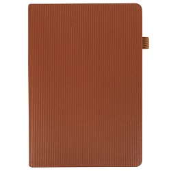 ежедневник а5 недатиров. 180л обложка кож.зам. коричневая