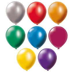 шар воздушный 12" металлик ассорти 100шт/уп