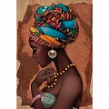 Алмазная живопись 50*65см - Девушка Африки