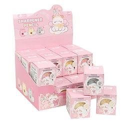 точилка с контейнером котик