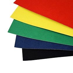 картон цветной бархатный  а5 5л. 5цв. "волны"