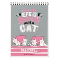Скетчпад  А5  50л. "Котята" выбор.УФ, на гребне