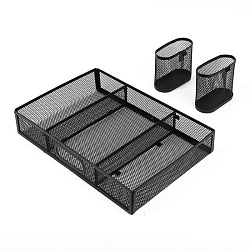 лоток металлический 5 секций + выдвижная полка+2 навесных органайзера цвет чёрный