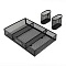 лоток металлический 5 секций + выдвижная полка+2 навесных органайзера цвет чёрный
