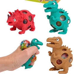антистресс-мялка "динозавр" 10см (микс)