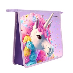 папка для тетрадей а5 на молнии "волшебный единорог"