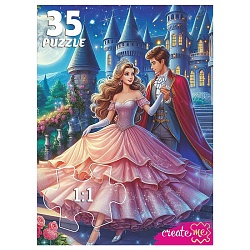 пазлы   35 элементов золушка с принцем
