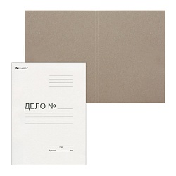 папка картон. 300г/м2 "дело" белая