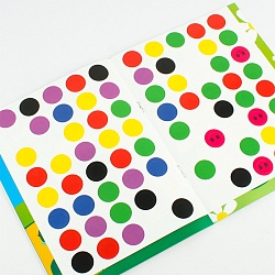 наклей кружочки. посчитай сам! 4л 21*16см 80 наклеек