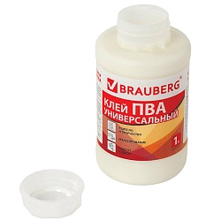 клей пва 1кг универсальный brauberg