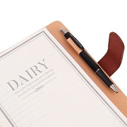 ежедневник а5 недатиров. 100л обложка кож.зам. на кольцах с магнитной застёжке коричневый