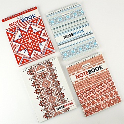 Блокнот 13*18см  48л "Орнаменты" на гребне