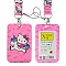 бейдж hello kitty 7х11 см, с цветной лентой