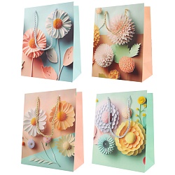 пакет подарочный 18*23*10см  "цветы"