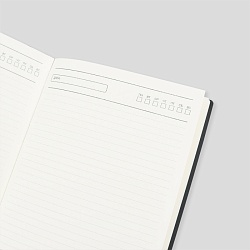 ежедневник а5 недатиров. 160л обложка кож.зам. чёрная