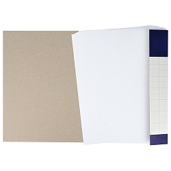 папка для черчения  а3 10л "синее обрамление"