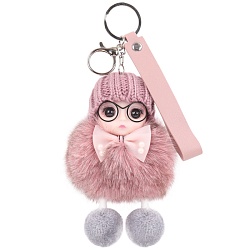 брелок "девочка" в очках mix цвет