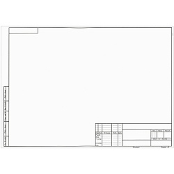 форматка а3 горизонтальная (с рамкой и штампом)