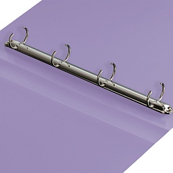 папка с 4-мя кольцами 40мм 500мкм пастель фиолетовая