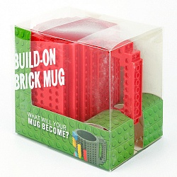 кружка-конструктор 400мл красная