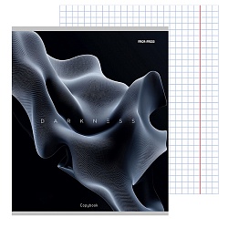 тетрадь  96л кл. "абстракции на черном" обложка цветная мелованная