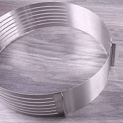 кольцо для торта "трансформер" с отверстиями для нарезки коржа d-24-30см