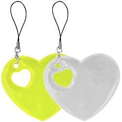 светоотражающий брелок сердце